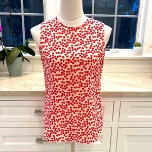 Equipment Femme red hearts tank top